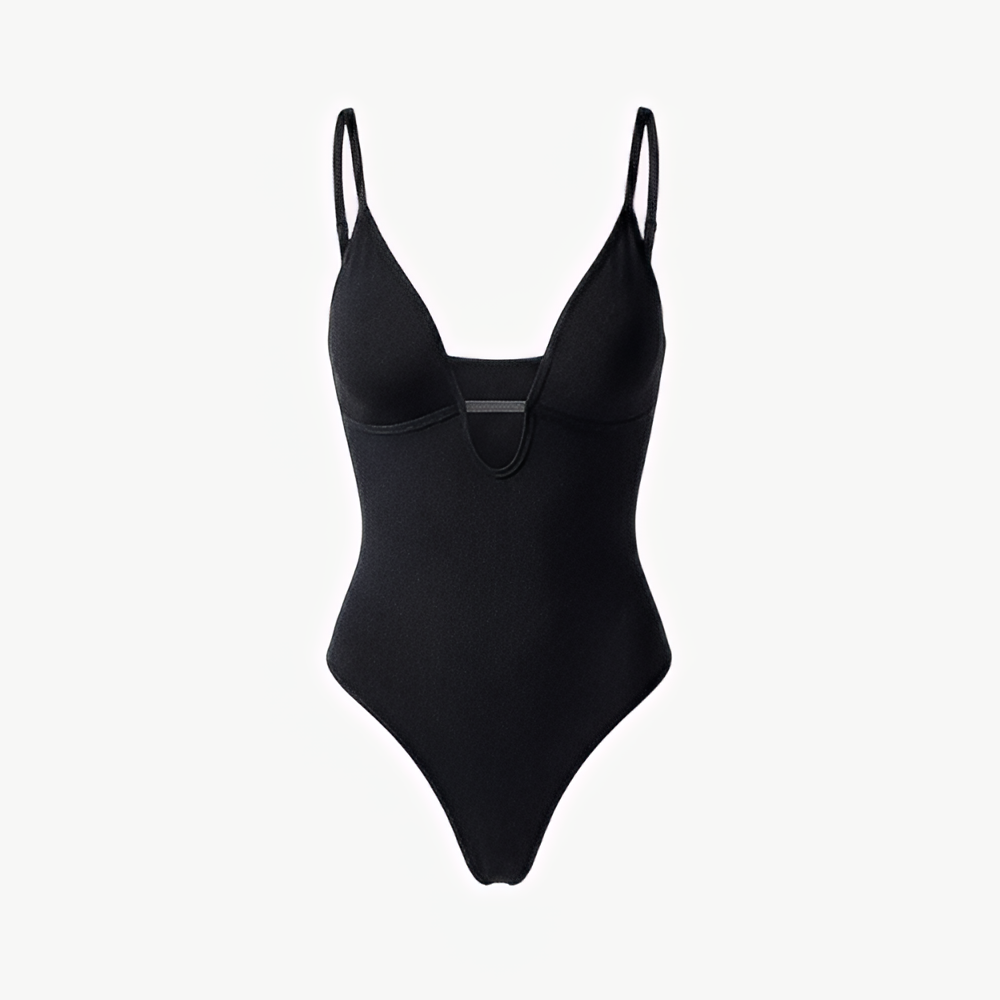 VELORA Scuplt Bodysuit – Deep V