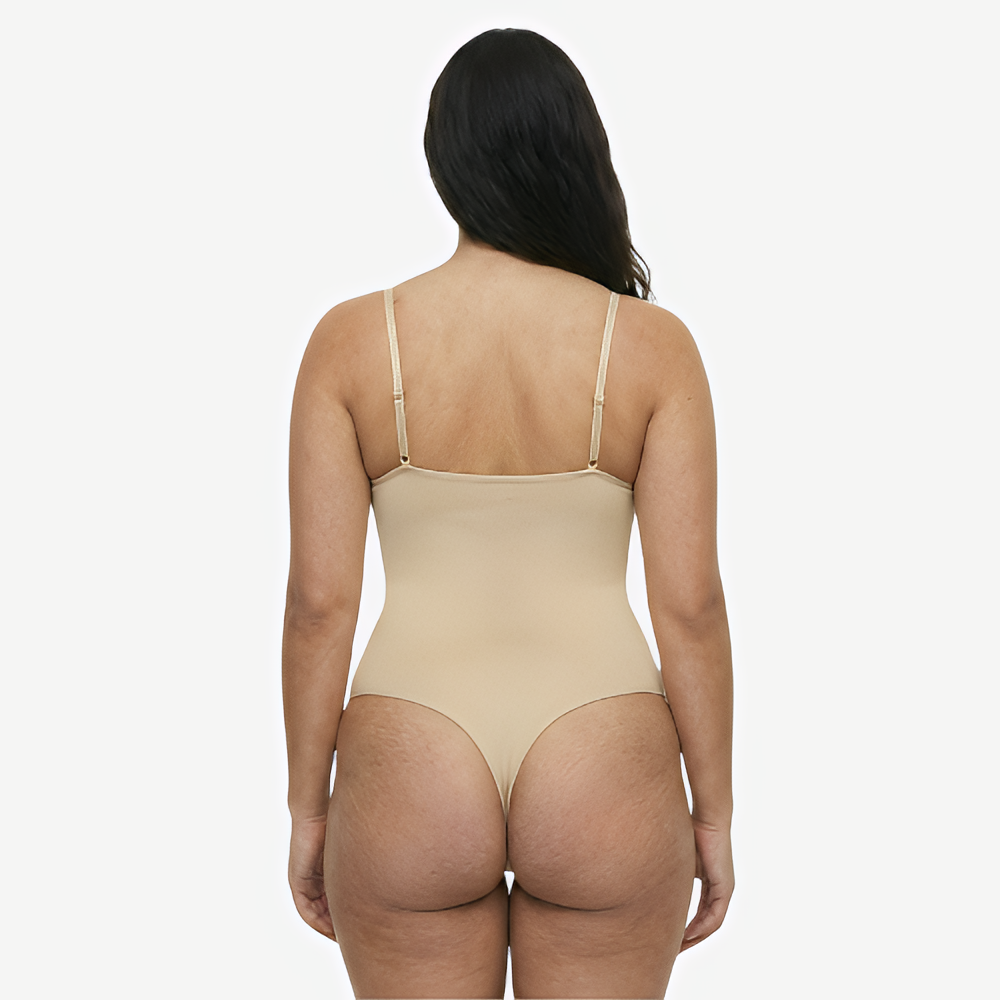 VELORA Scuplt Bodysuit – Deep V