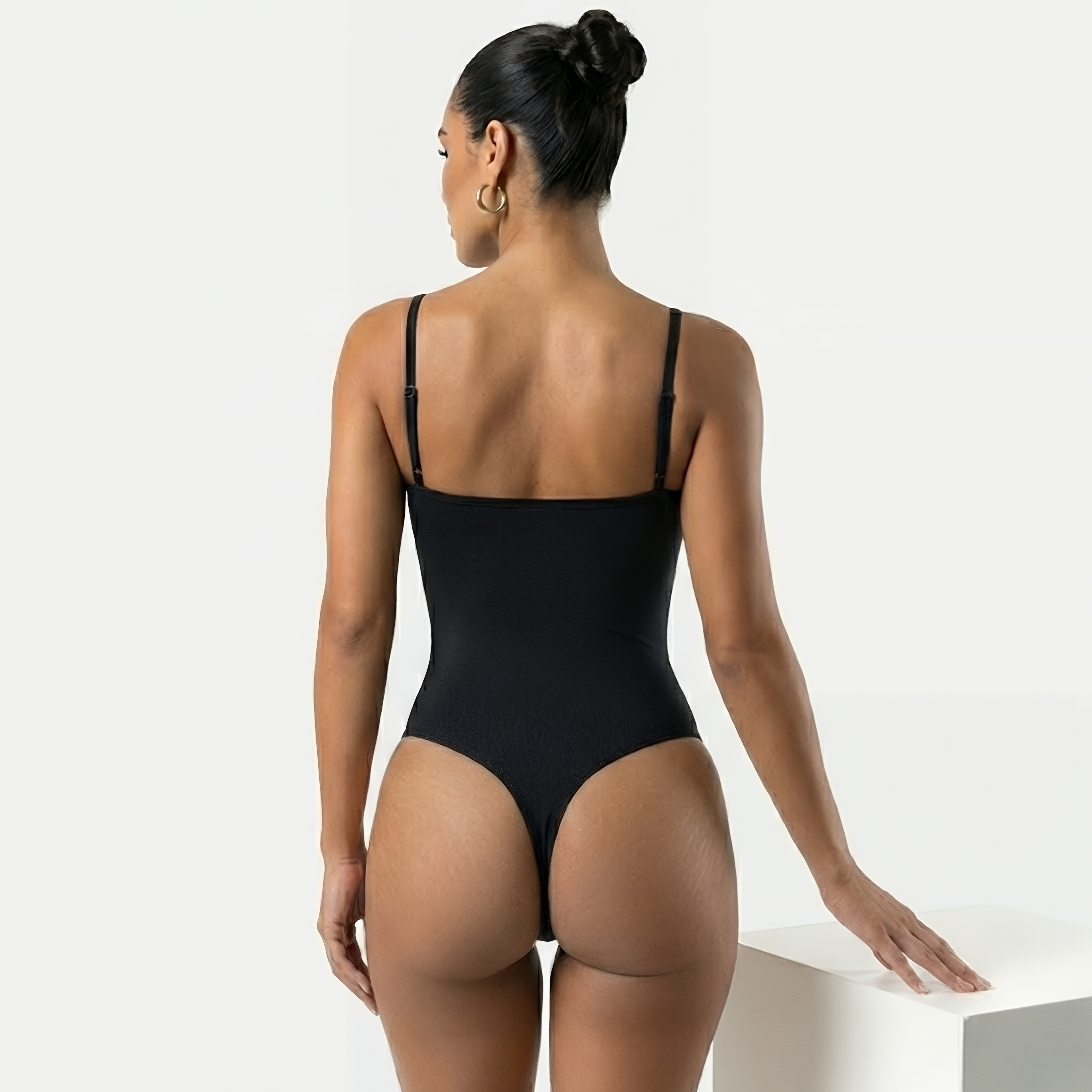 VELORA Scuplt Bodysuit – Deep V